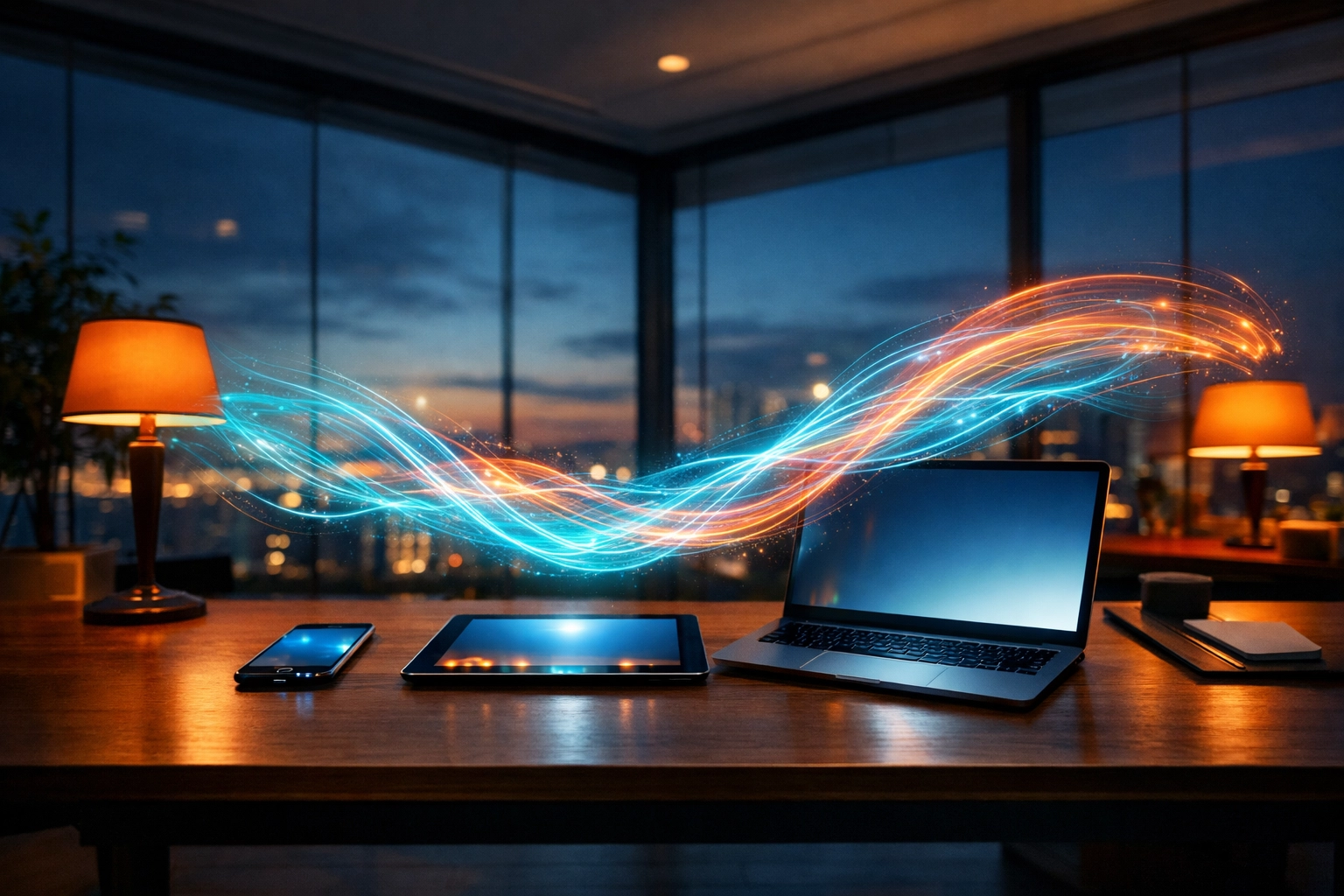 Integrated marketing data streaming between a laptop, phone, and tablet for multi-channel automation.