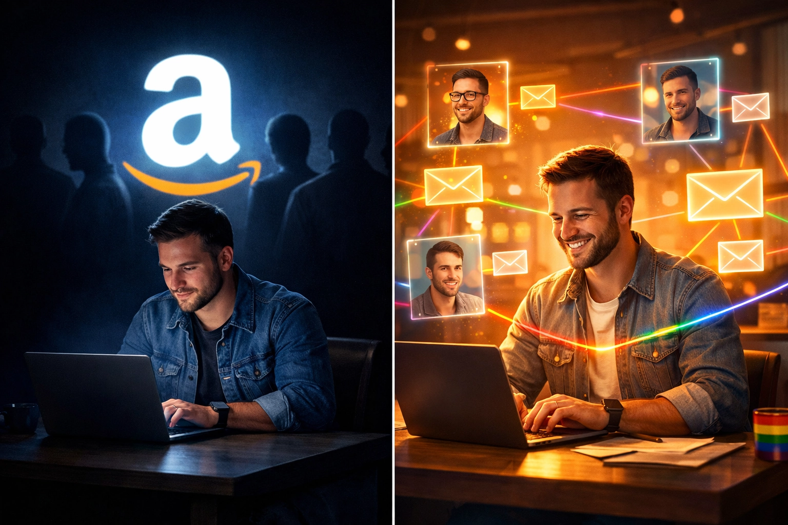 Amazon vs direct sales: isolated author versus connected author with reader data and emails