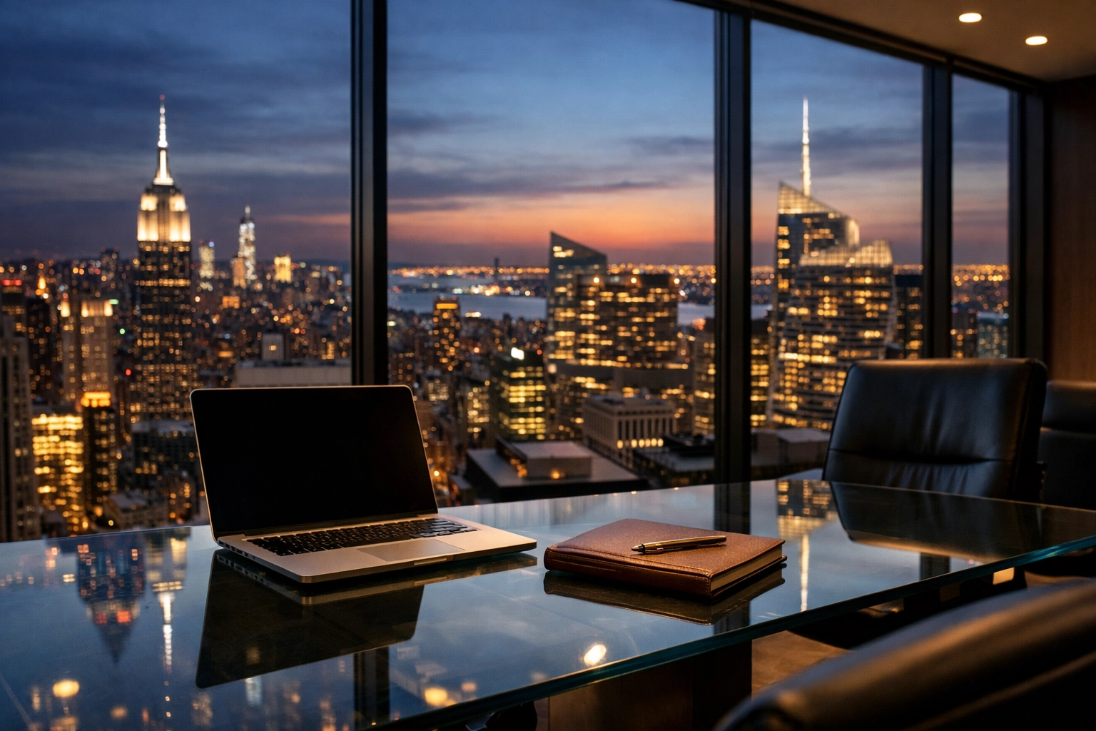 A modern corporate office representing Dakdan Worldwide's strategic consulting and media management services.