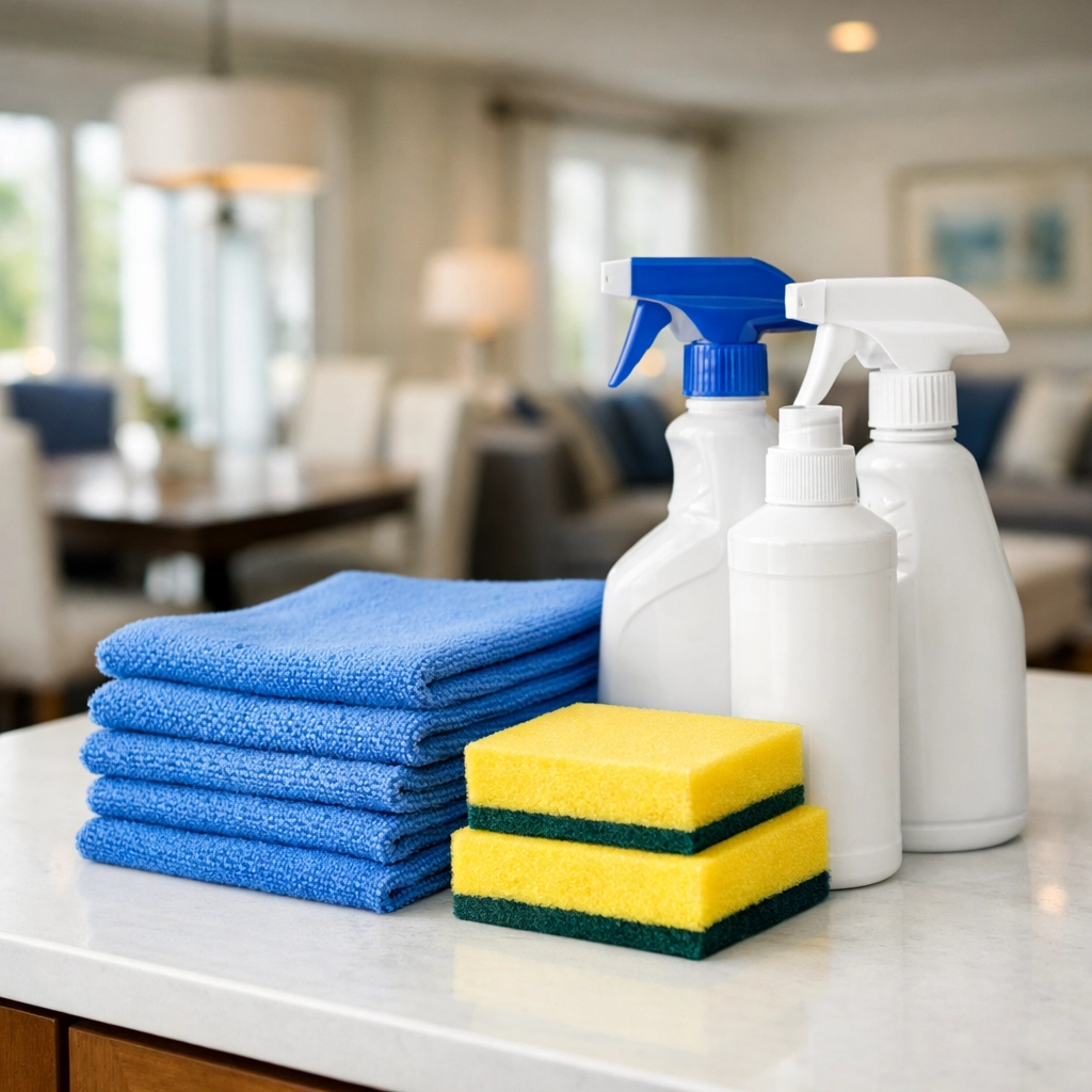 Professional eco-friendly house cleaning products used by The Cleaning Ninjas in East Falmouth.