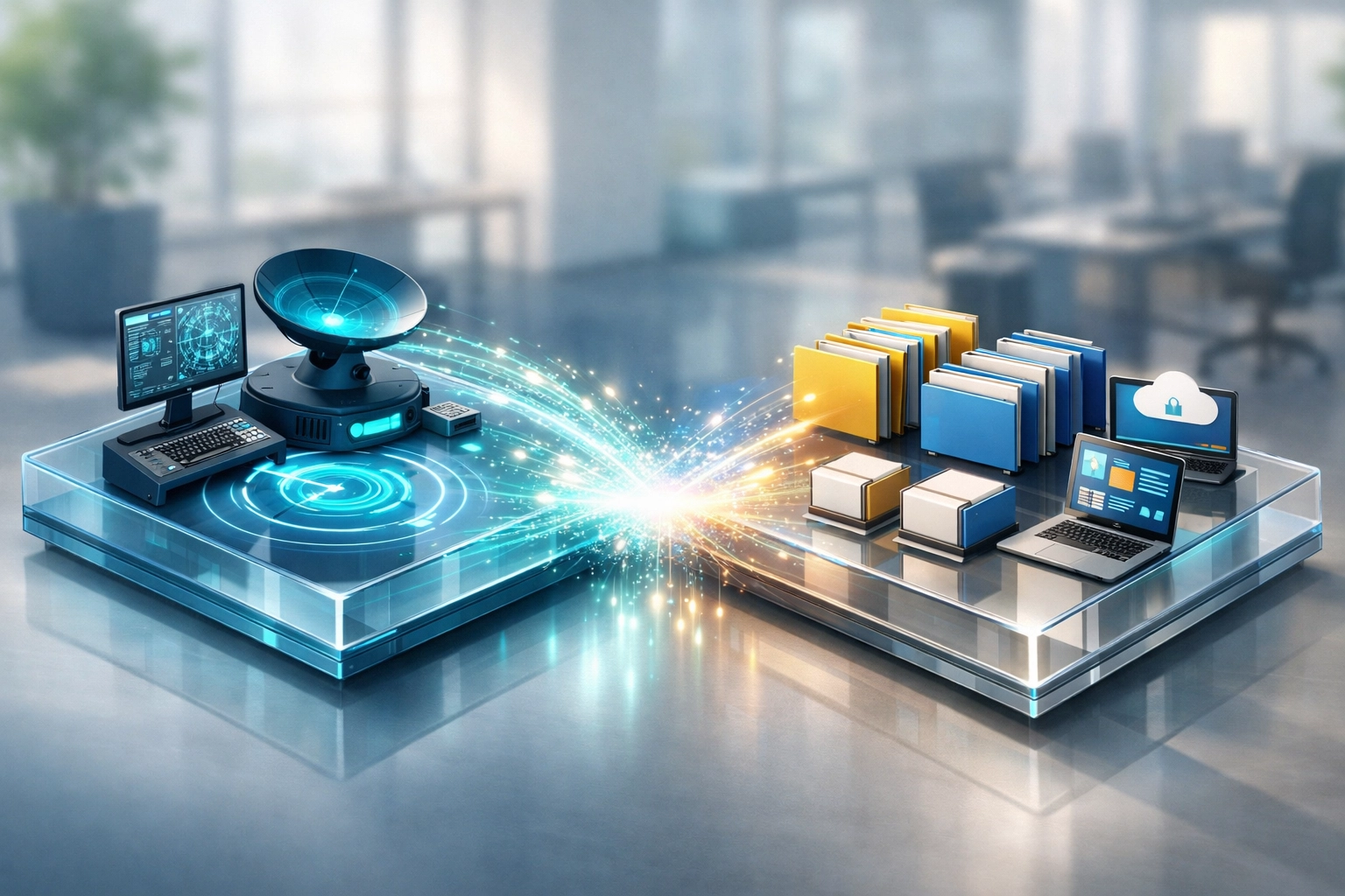 ServiceNow ITOM Discovery integrating with ITAM workflows through automated data synchronization