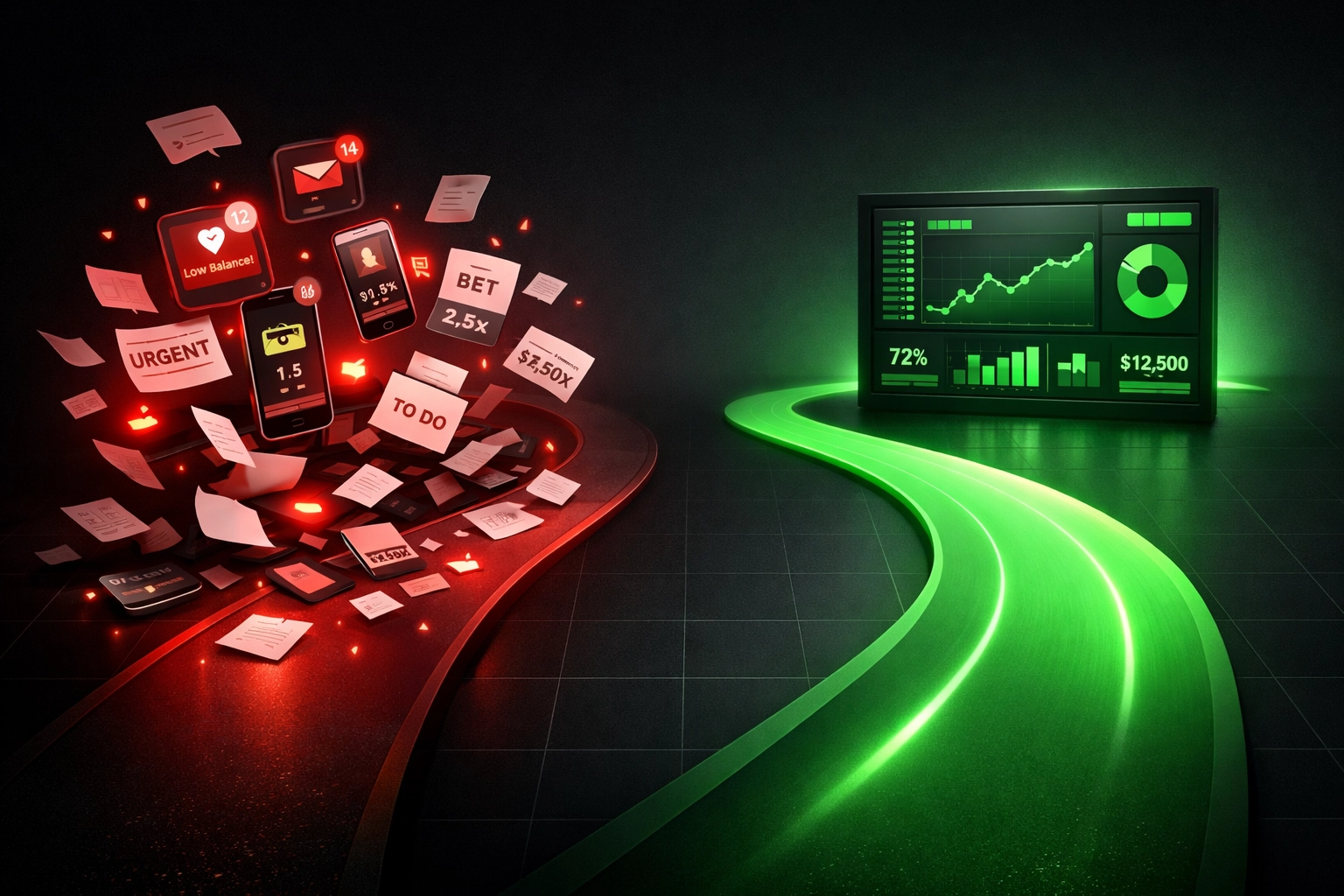 Chaotic path of chasing tips versus organised betting system strategy with data dashboard