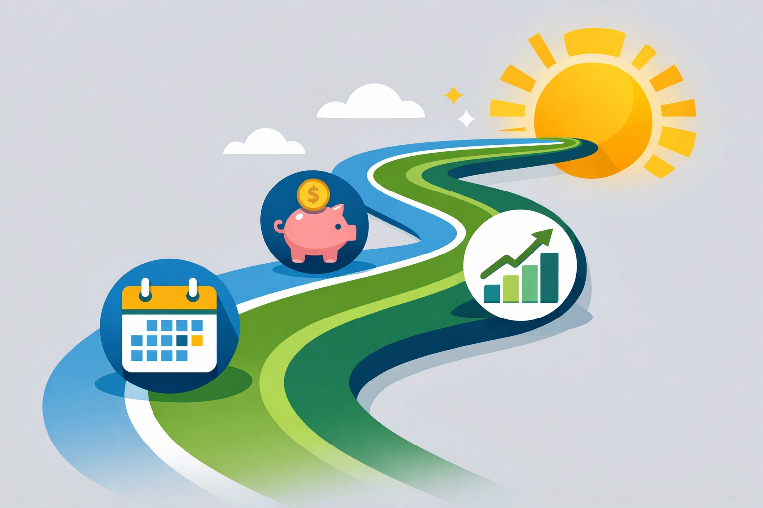 A visual financial roadmap showing strategic tax planning steps for a bigger tax refund.