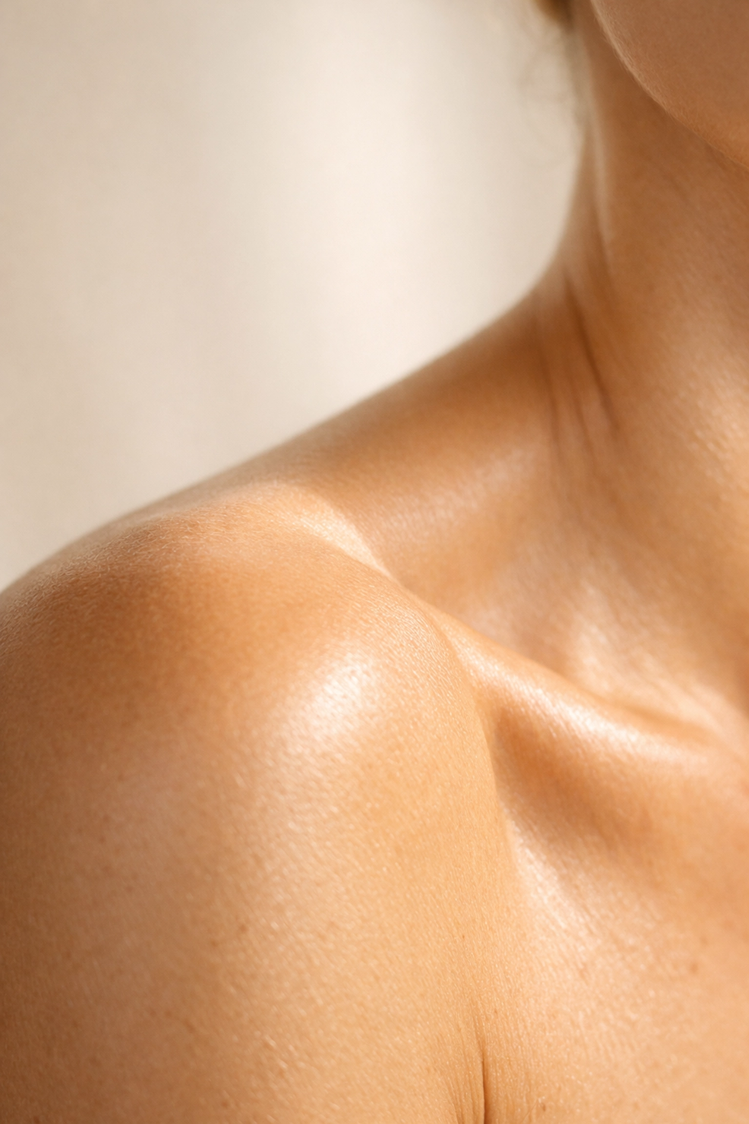 Macro photography capturing detailed skin texture and natural highlights for fine art post-production.