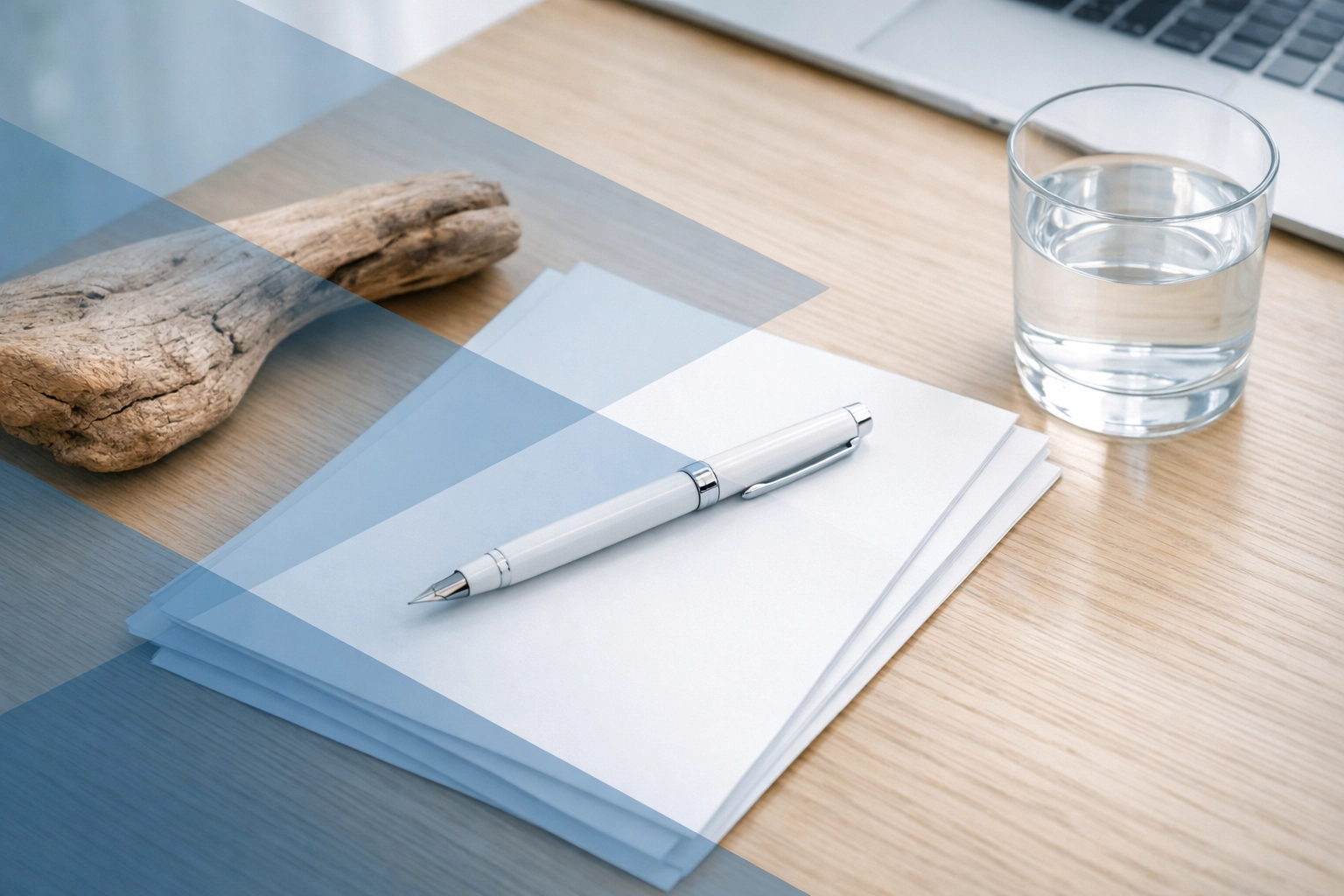 A professional desk with legal documents and a pen, representing a fresh start after a Virginia divorce.