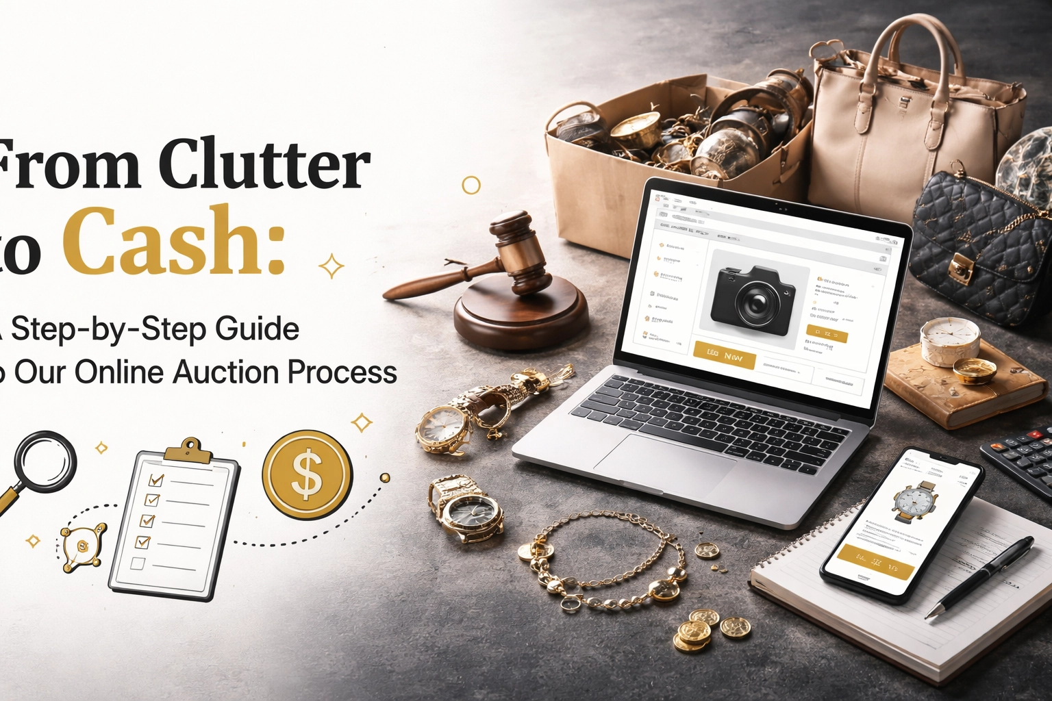 [HERO] From Clutter to Cash: A Step-by-Step Guide to Our Online Auction Process