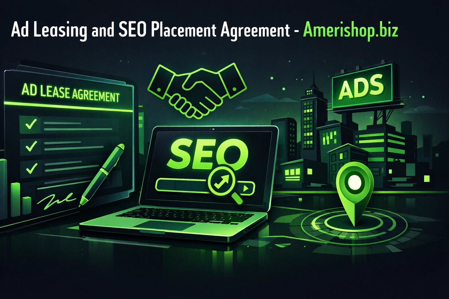 [HERO] Ad Leasing and SEO Placement Agreement - Amerishop.biz