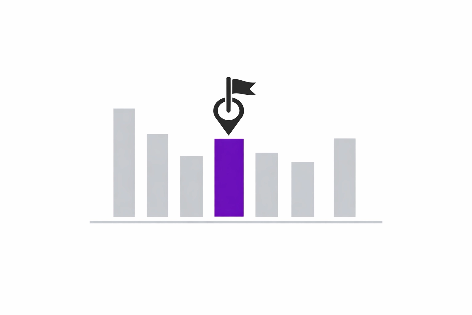 A financial bar chart with a highlighted data point showing human oversight and red flag detection in accounting.