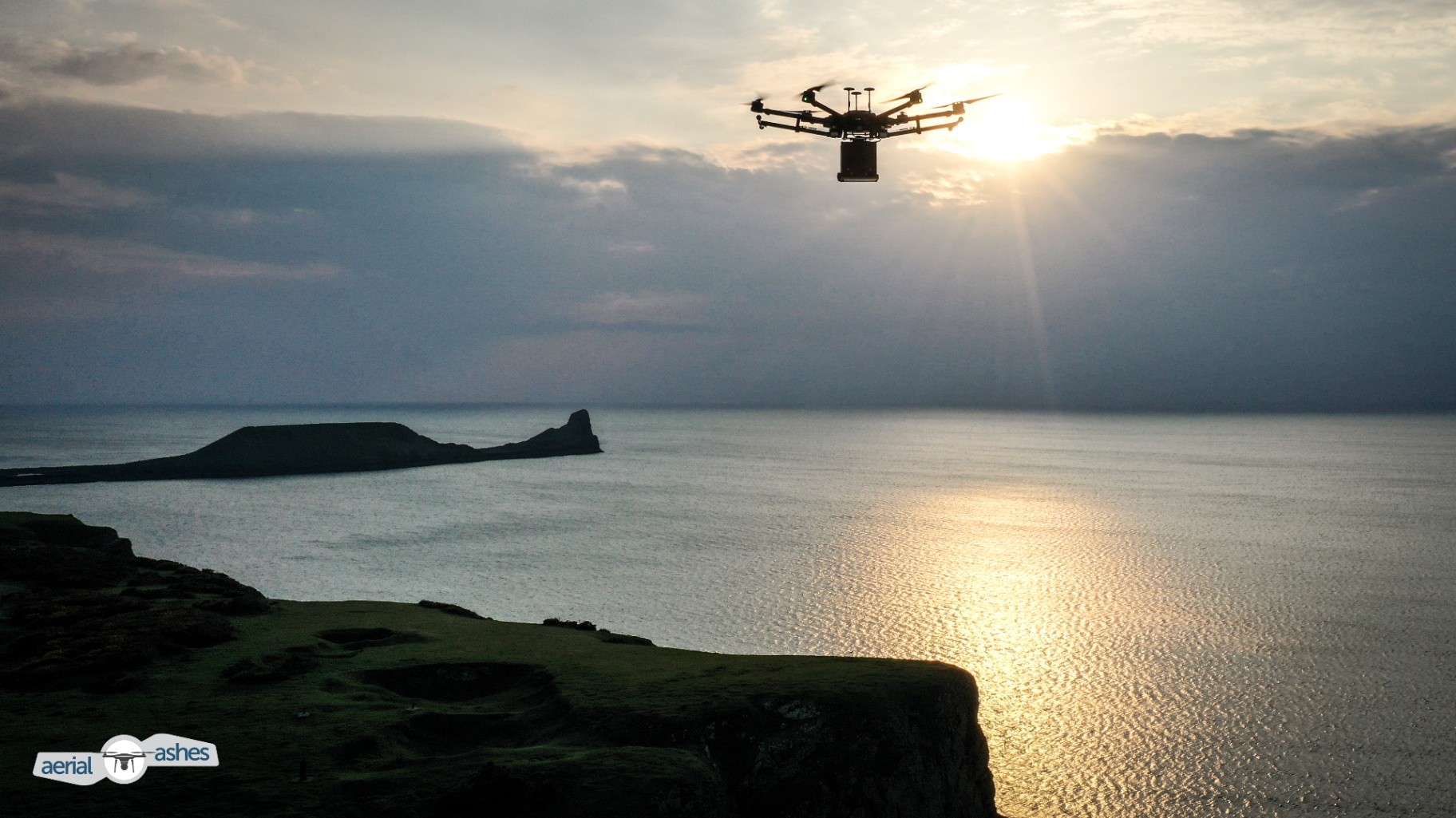 Aerial Ashes Drone Memorial Ceremony