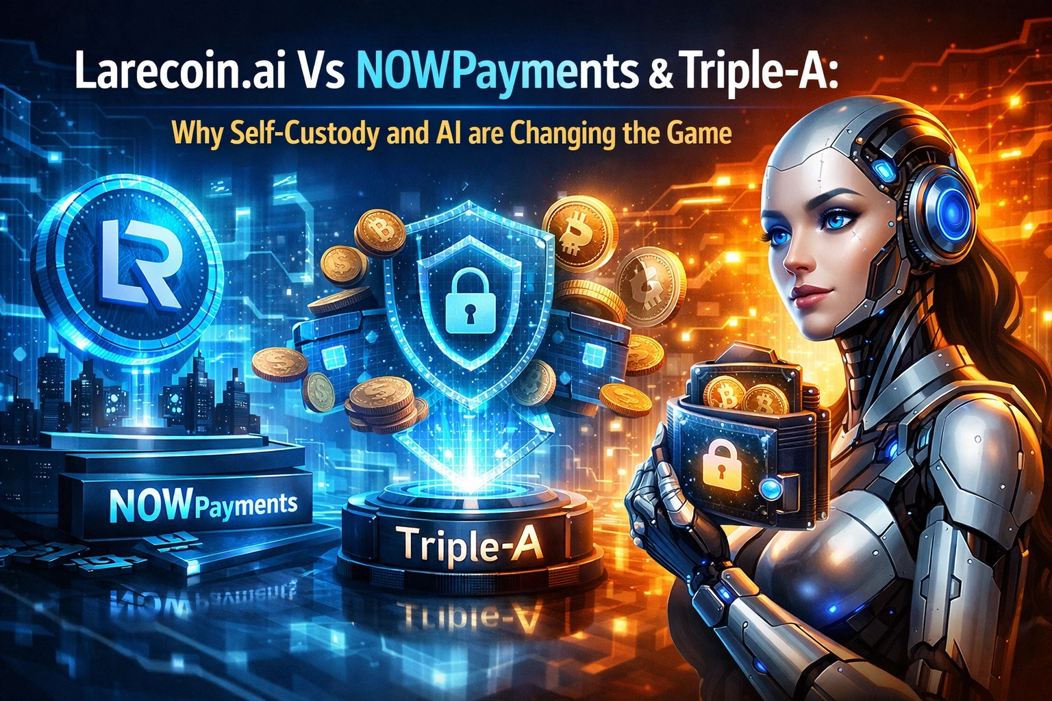 [HERO] Larecoin.ai Vs NOWPayments & Triple-A: Why Self-Custody and AI are Changing the Game