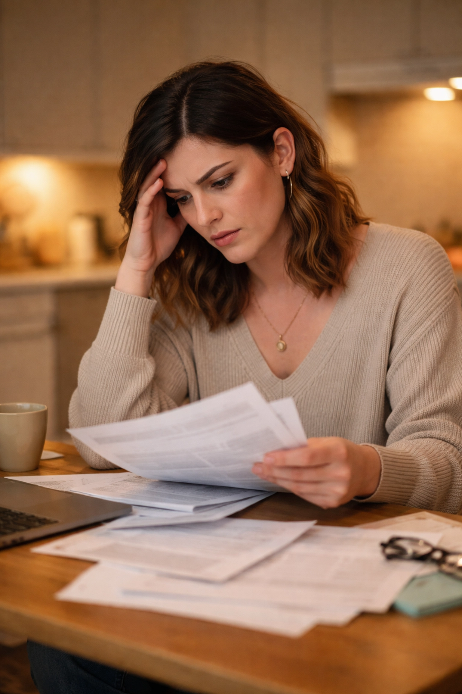 Transgender person stressed over home-buying paperwork, highlighting need for trans friendly real estate support