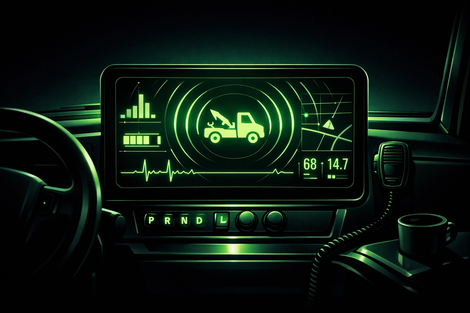 Modern dashboard interface for tech-driven roadside assistance and vehicle recovery professionals.