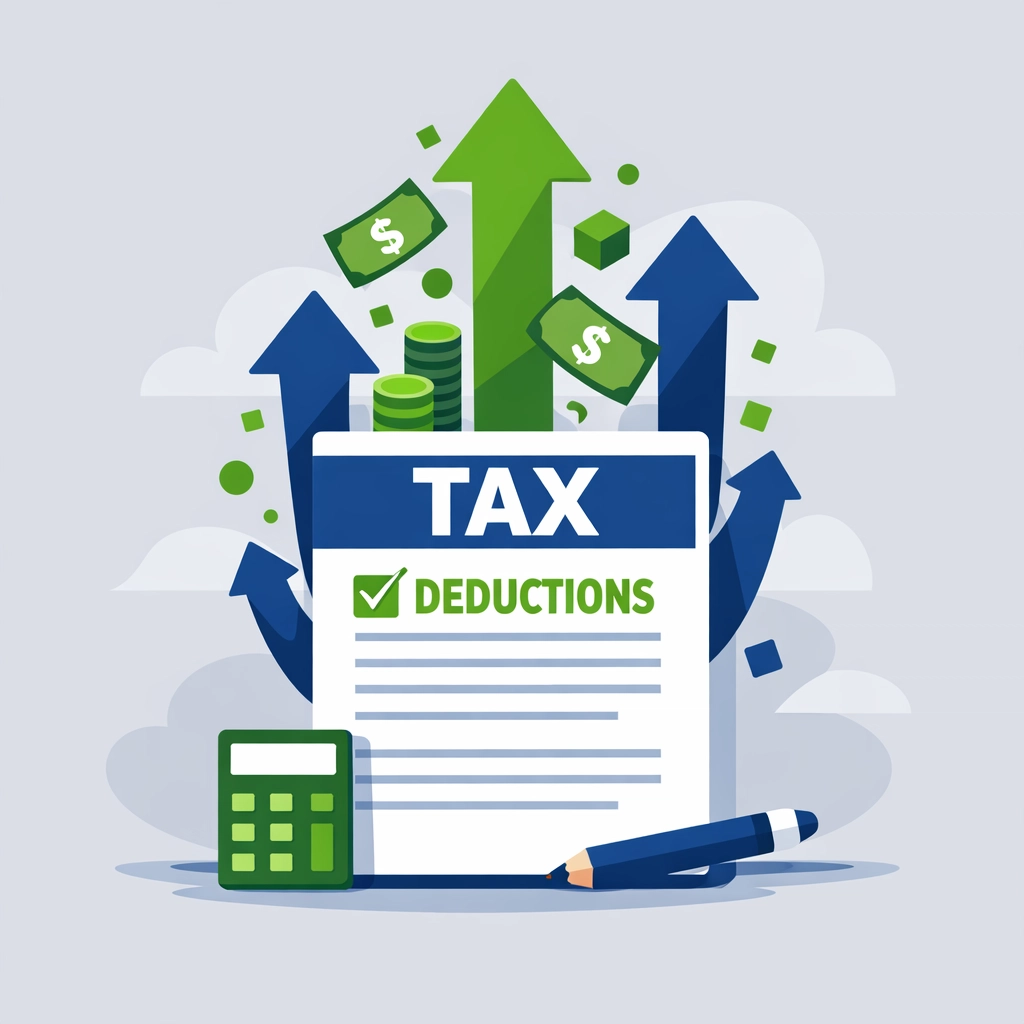 2026 standard deduction increase illustration showing tax savings and higher deductions
