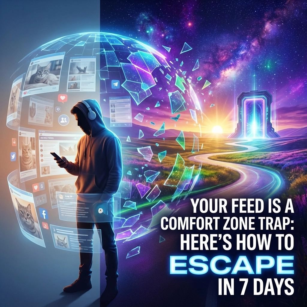 Your Feed Is a Comfort Zone Trap: Here's How to Escape in 7 Days
