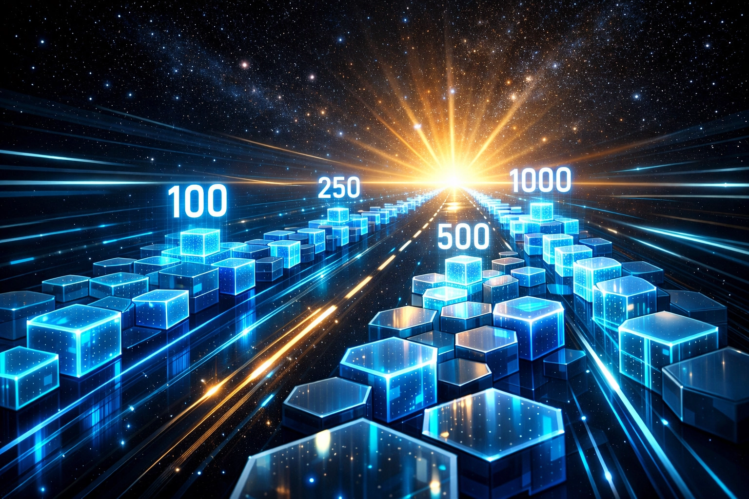 Blockchain payment network highway showing growth from $3.2B to $81.5B by 2030 with LareBlocks Layer 1