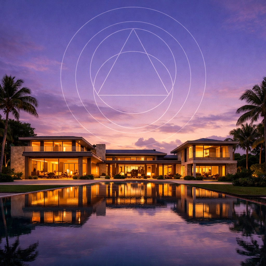 Modern Jupiter Island waterfront estate serving as a primary Florida residence to audit-proof a tax move.