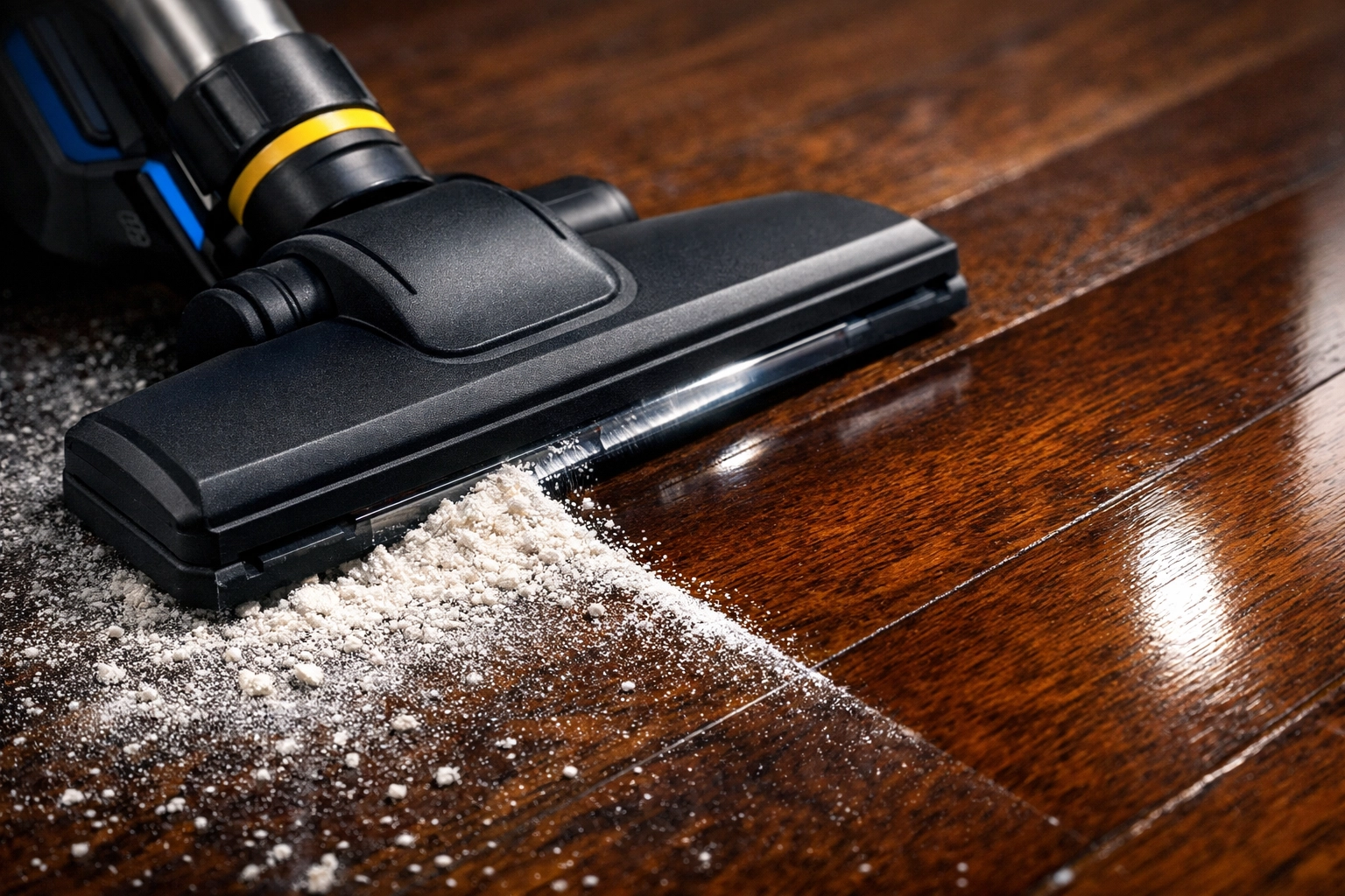 HEPA vacuum removing fine drywall dust during a professional post construction cleaning Southborough project.