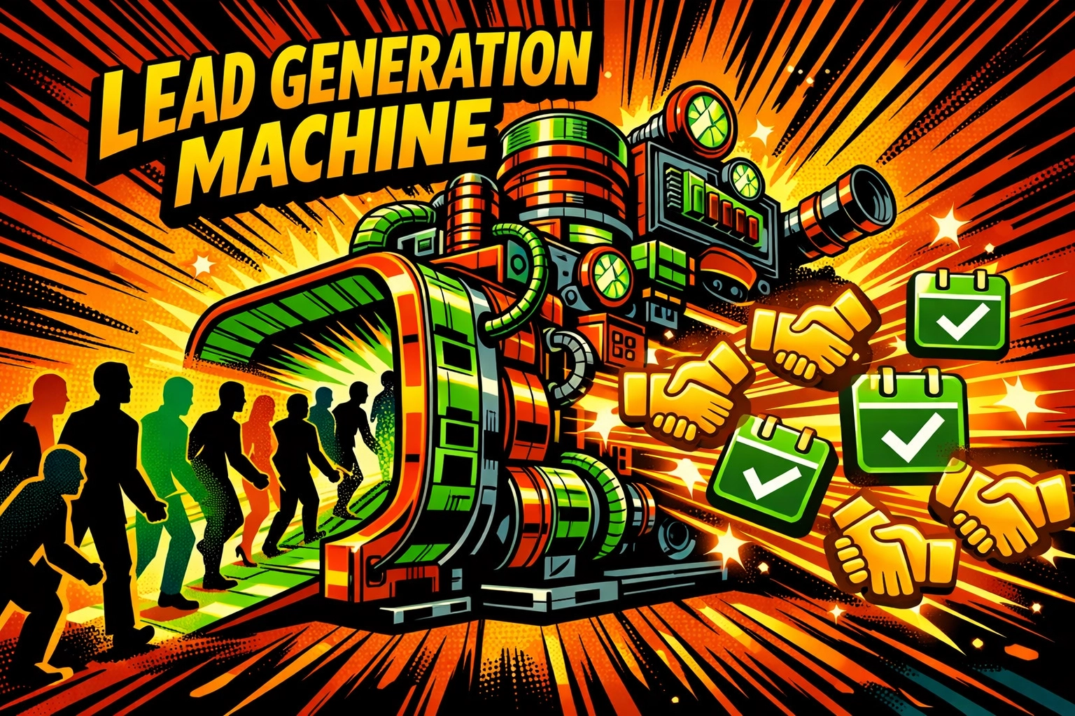 A 24/7 AI lead generation machine qualifying new prospects and creating calendar appointments.