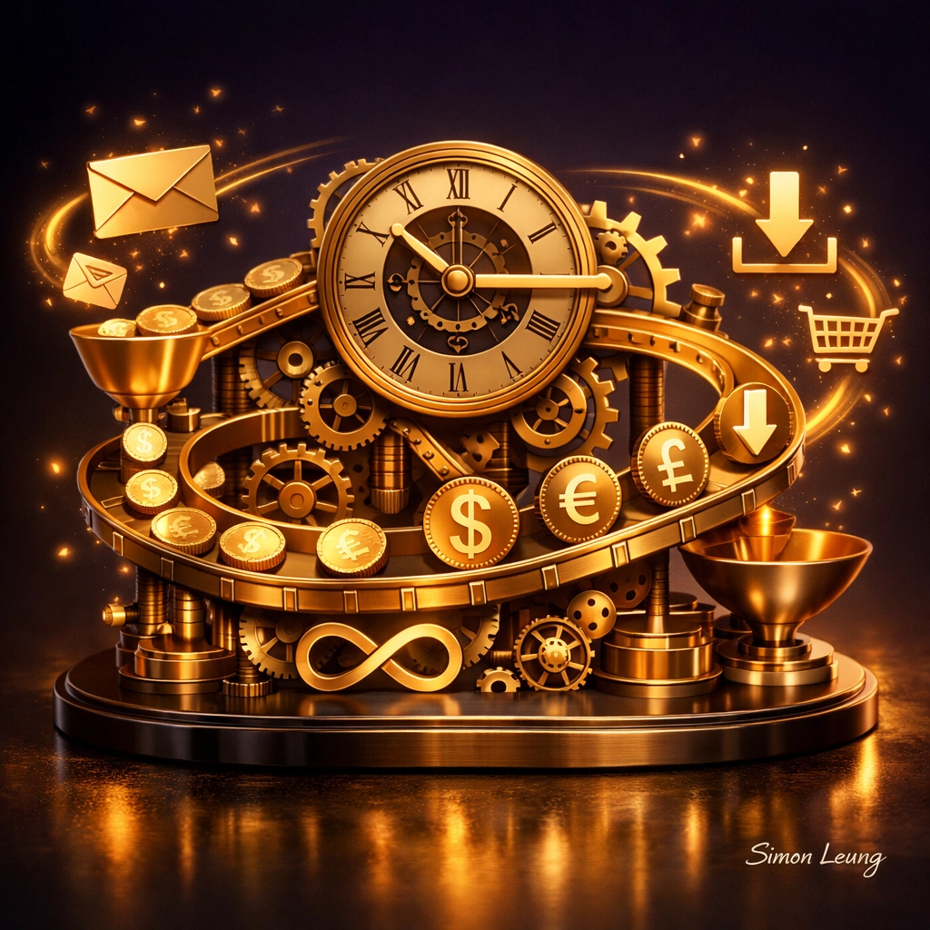 Perpetual passive income machine with automated systems generating continuous wealth - Simon Leung