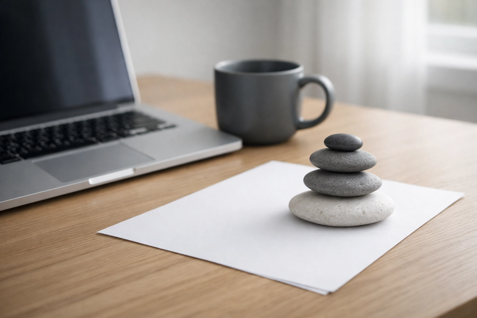 Organized workspace with a laptop representing a clean nonprofit monthly close and audit readiness.