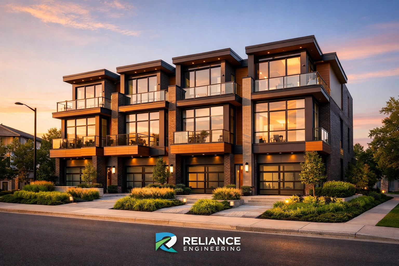 Modern 4-plex multi-unit building in Ontario, a completed real estate investment project.