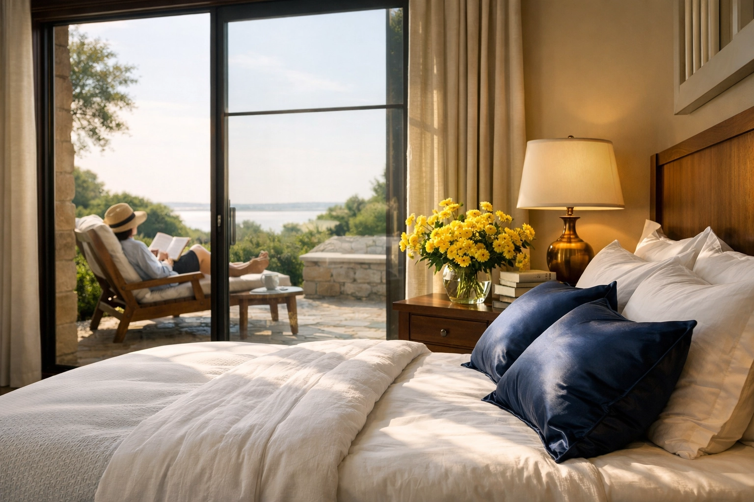 Enjoying free time in Upton MA while weekly house cleaning services maintain a spotless home.