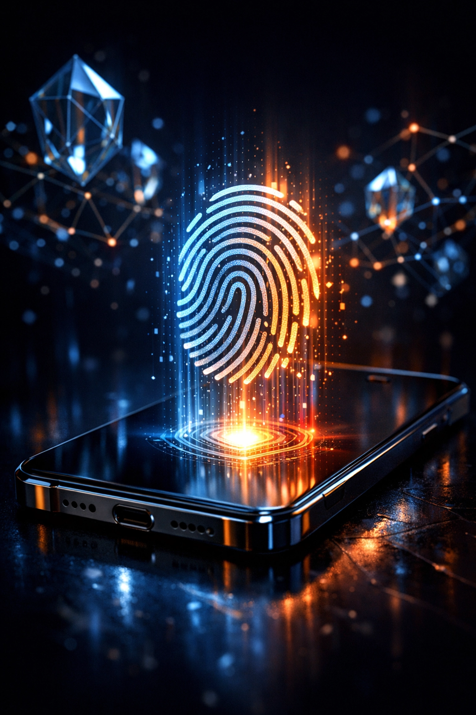 Biometric security on a smartphone for Larecoin self-custody and secure decentralized Web3 crypto payments.