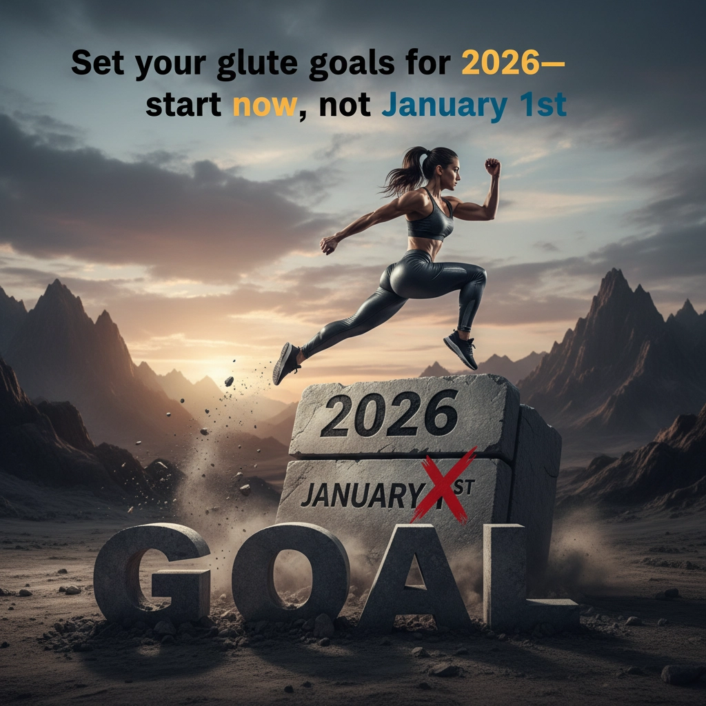 Set your glute goals for 2026: start now, not January 1st