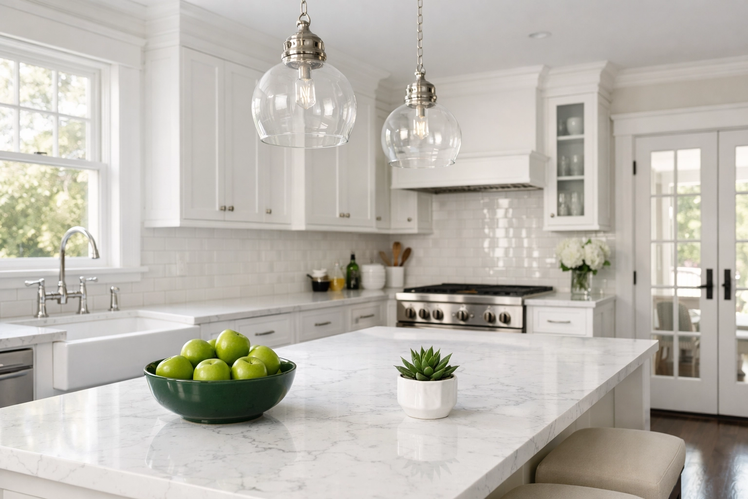 Modern Georgia craftsman kitchen renovation showing the success of a high-leverage real estate investment.