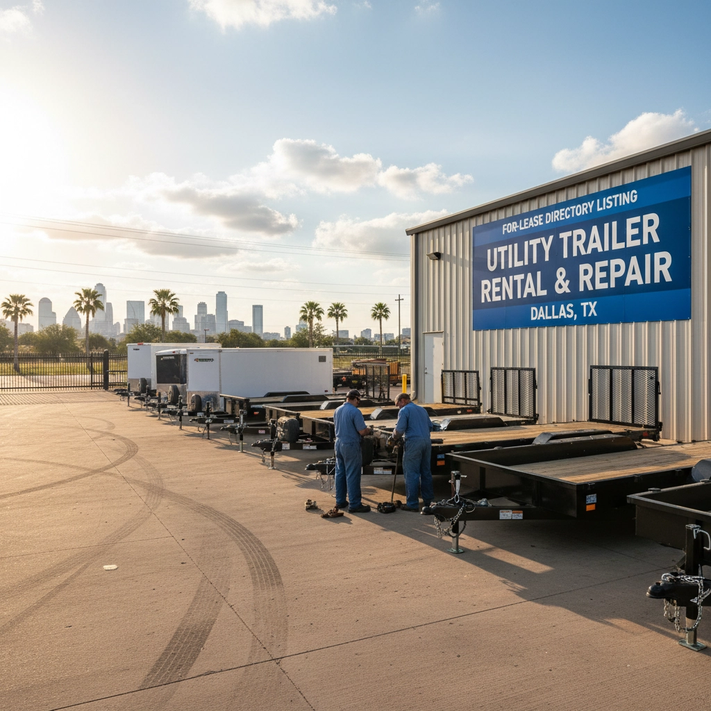 FOR-LEASE DIRECTORY LISTING – Utility Trailer Rental & Repair – Dallas, TX