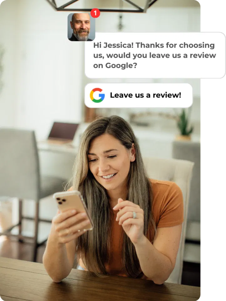 Happy Customer Receives Automated Review Request