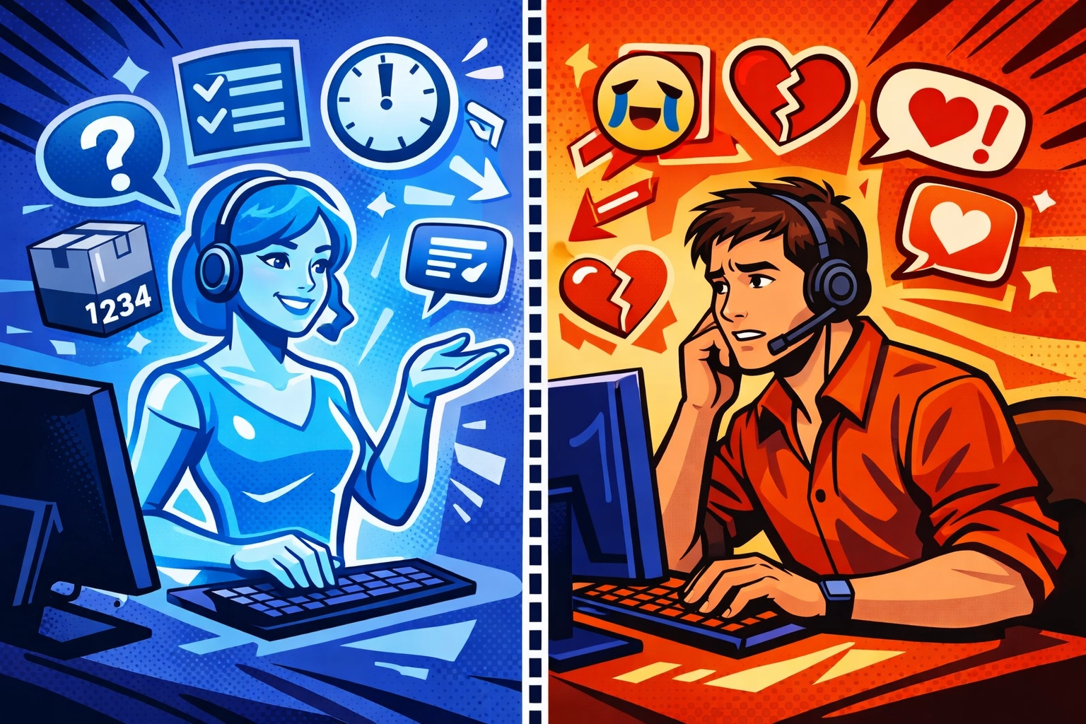 AI assistant and human support agent working together on customer tickets