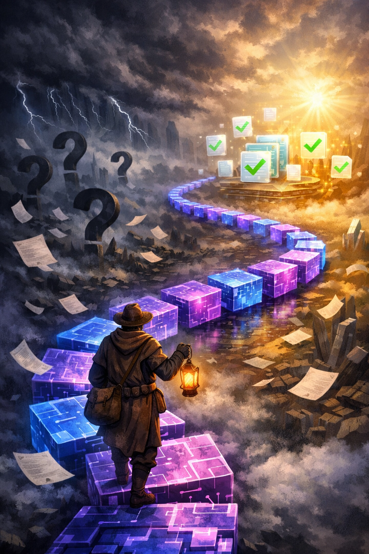 Merchant journey from disorganized audit documentation to blockchain-based self-custody records