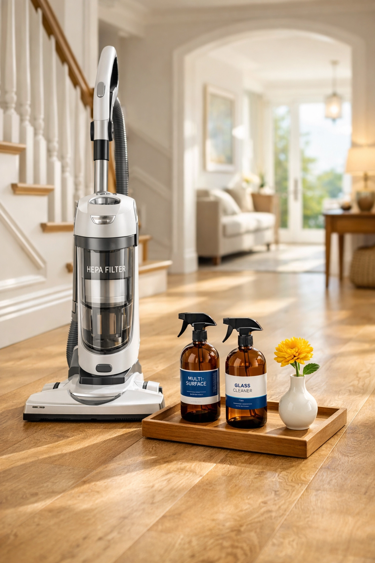 HEPA vacuum and eco-friendly supplies for residential cleaning Massachusetts luxury properties.