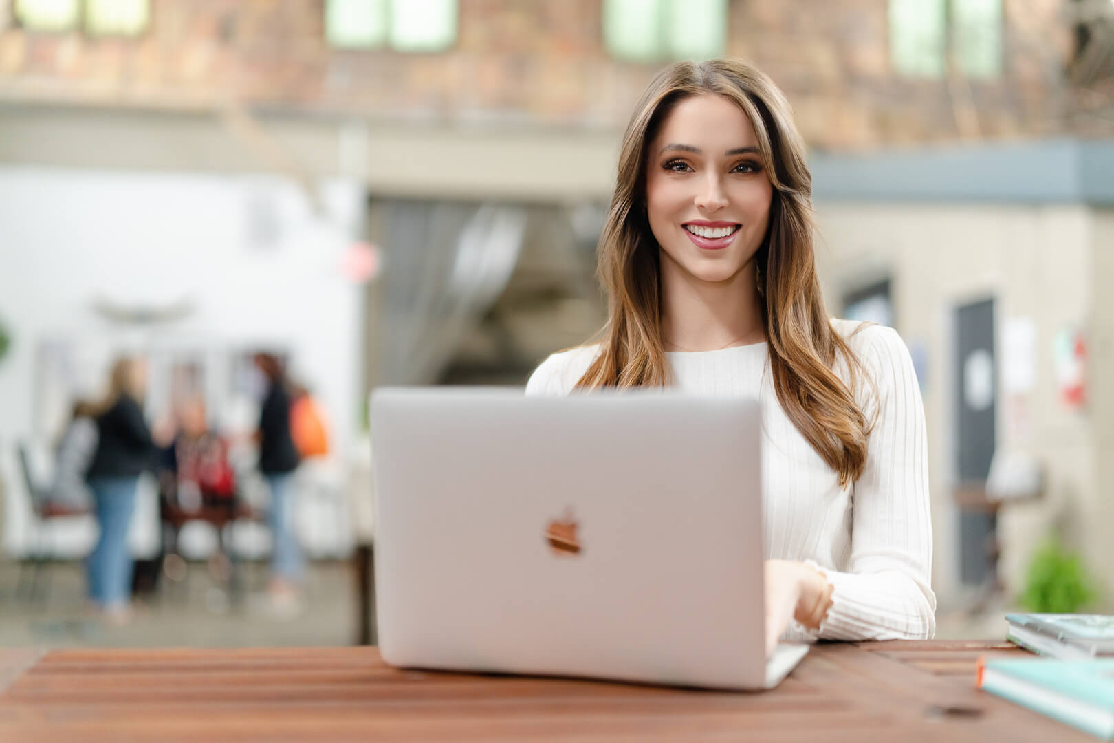 Confident young entrepreneur at work