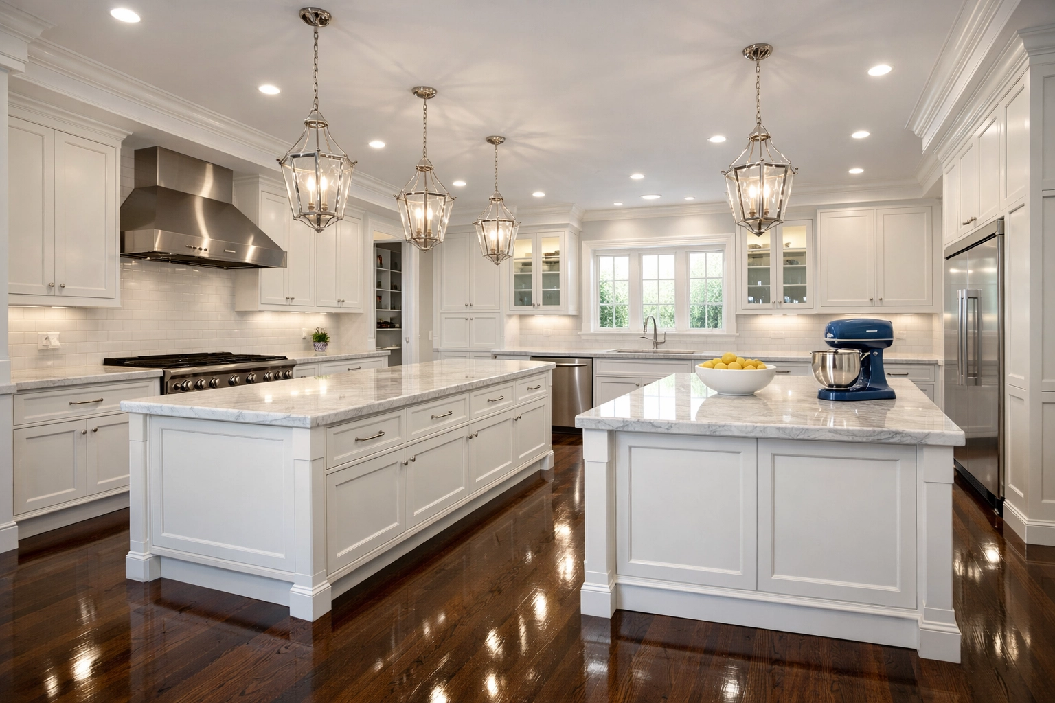 A sparkling clean kitchen following a professional house cleaning Shirley MA service.