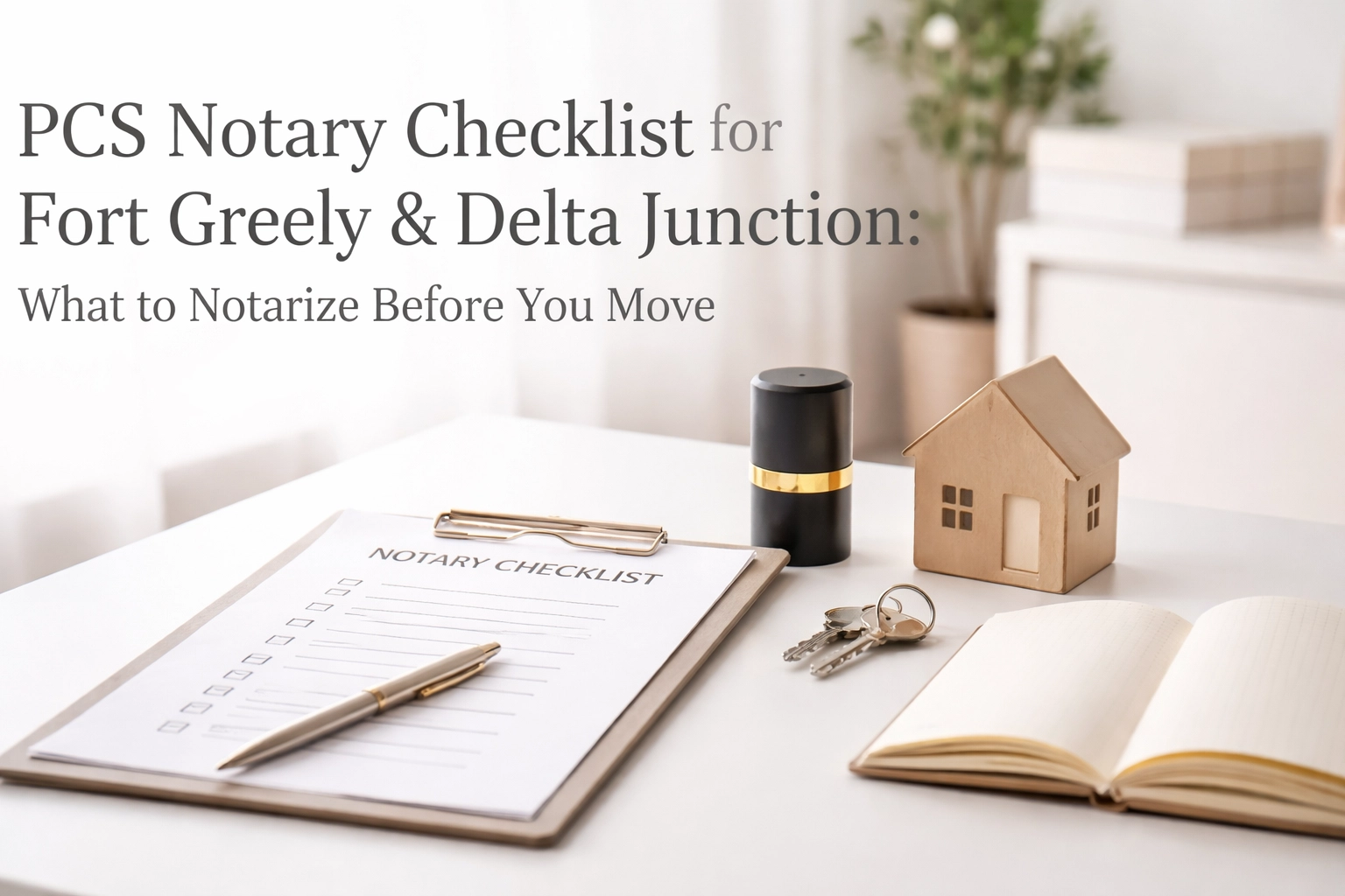 [HERO] PCS Notary Checklist for Fort Greely & Delta Junction: What to Notarize Before You Move