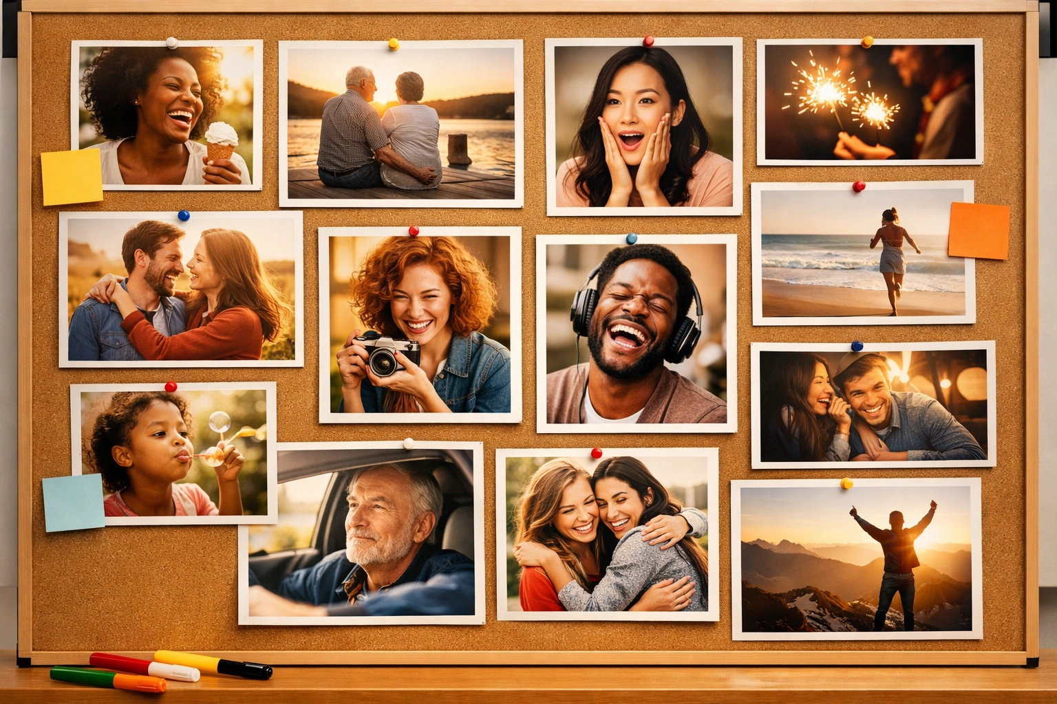 Creative advertising mood board showcasing emotional storytelling concepts for Super Bowl campaigns