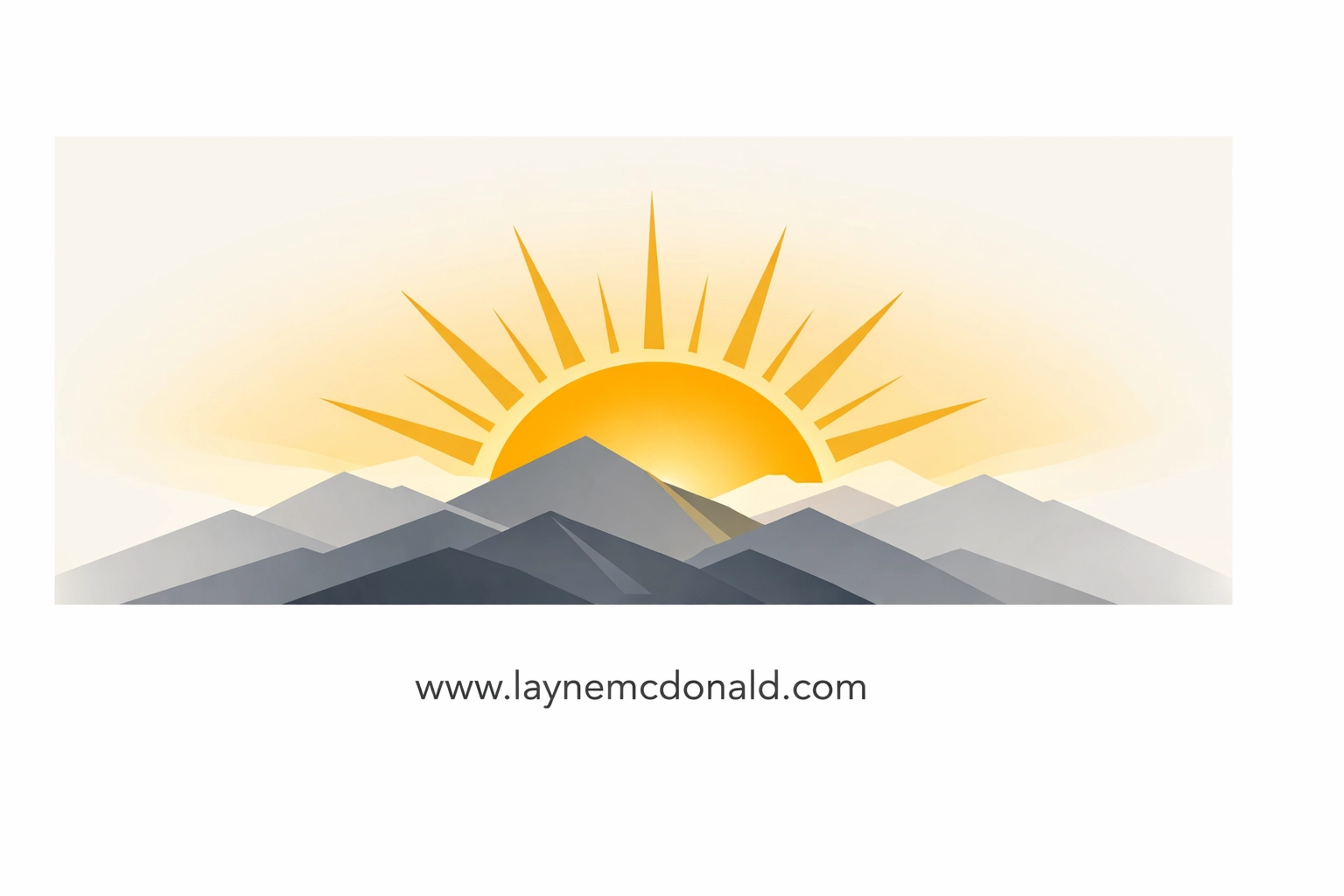 A minimalist golden sunrise over mountains representing the restoration and healing nature of God.