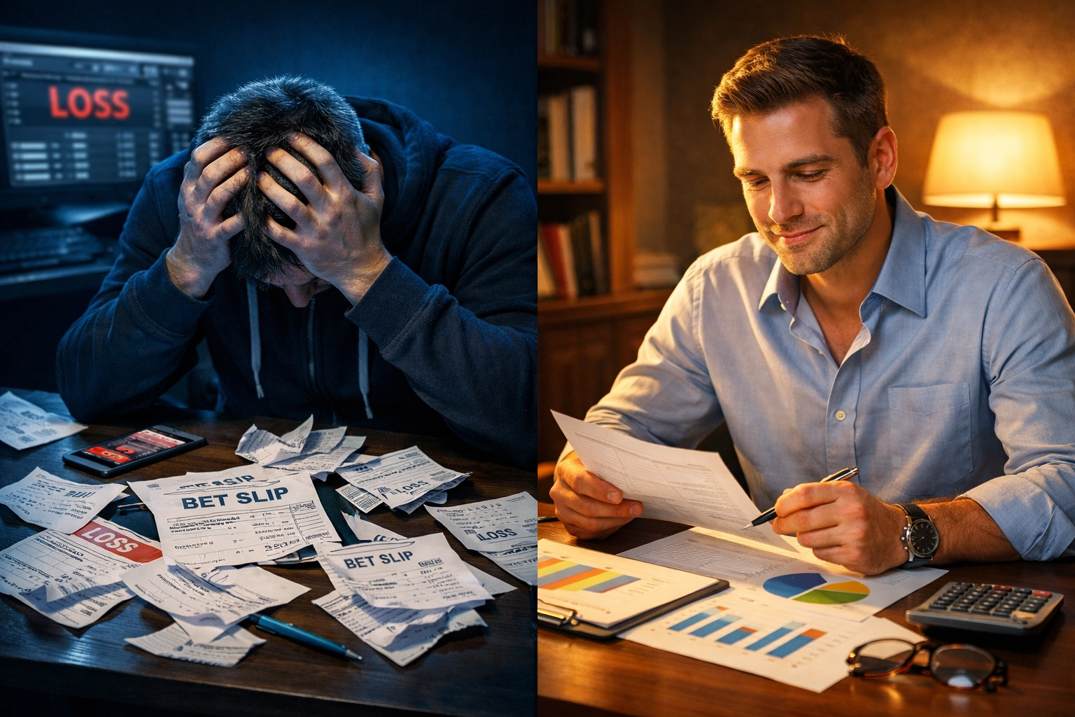 Vergleich zwischen emotionalem und diszipliniertem Wettverhalten bei Sportwetten