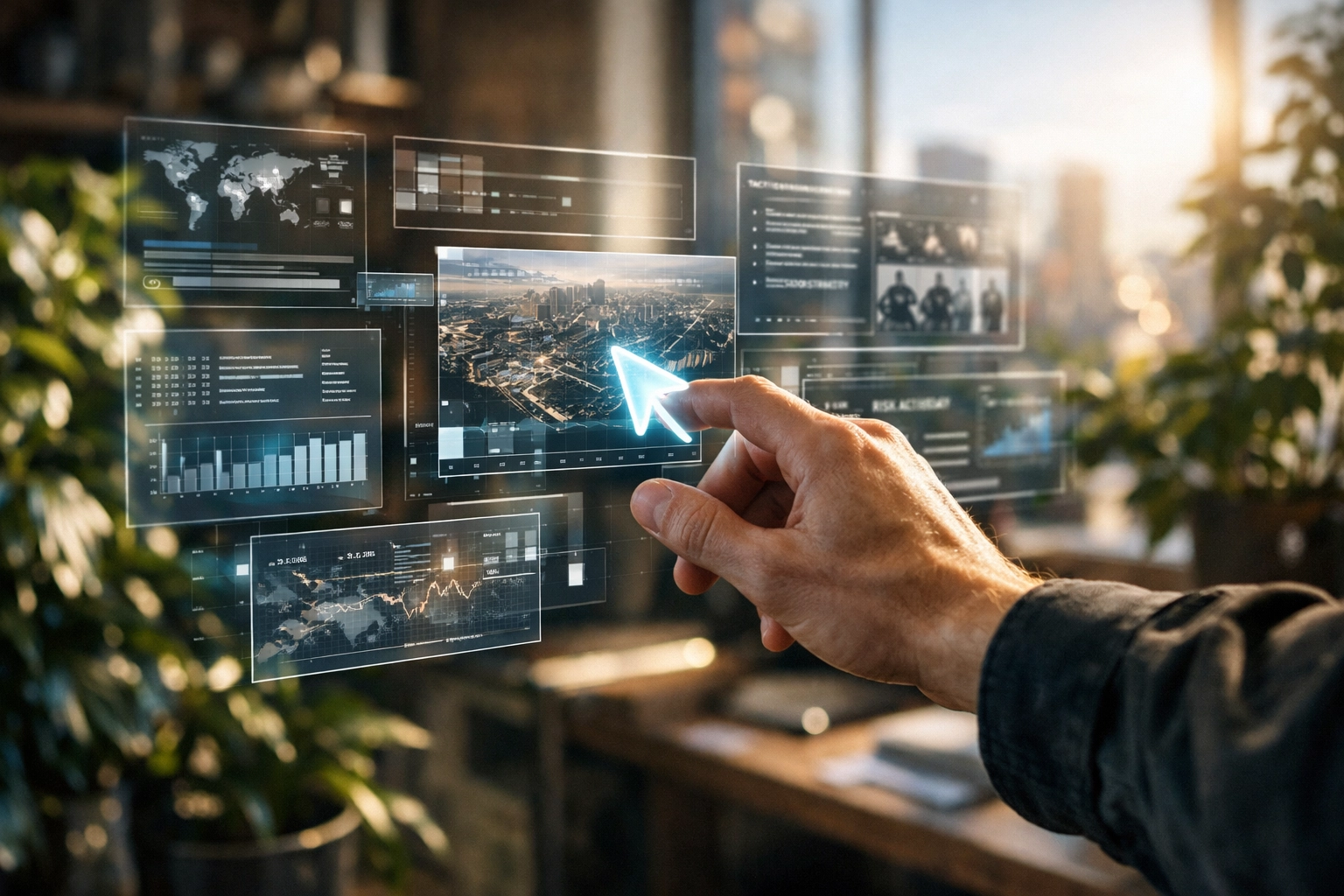 A digital interface showing a strategist managing the iterative rollout and scaling of programmatic content.
