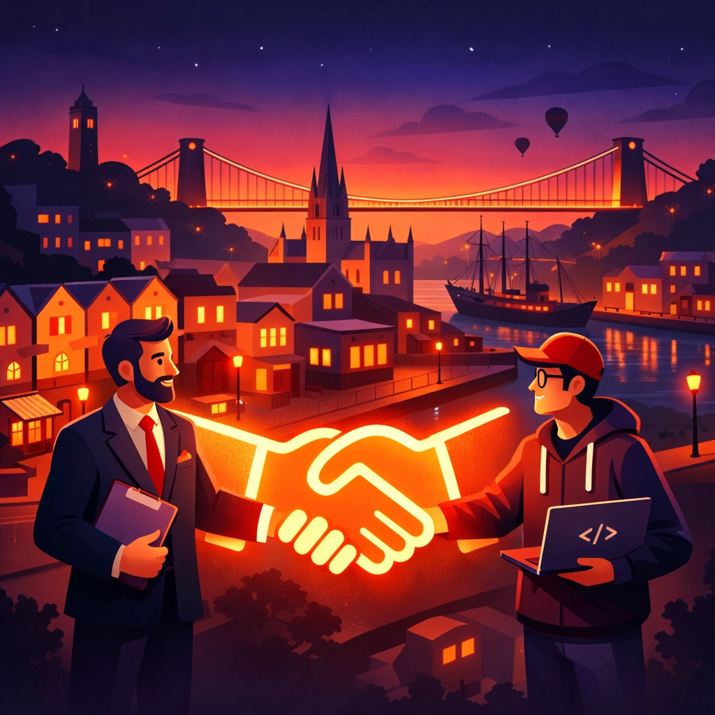 Bristol web designer partnership with Clifton Suspension Bridge showing local collaboration