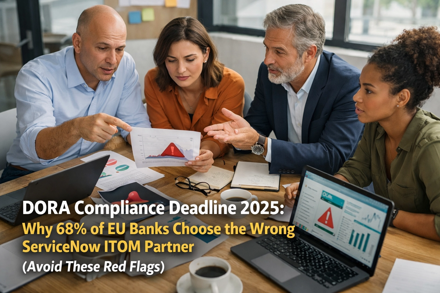 [HERO] DORA Compliance Deadline 2025: Why 68% of EU Banks Choose the Wrong ServiceNow ITOM Partner (Avoid These Red Flags)
