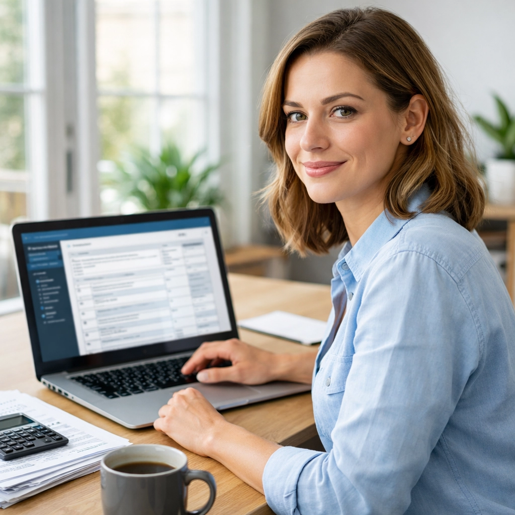 Employee filing taxes online using tax software to claim overtime deduction