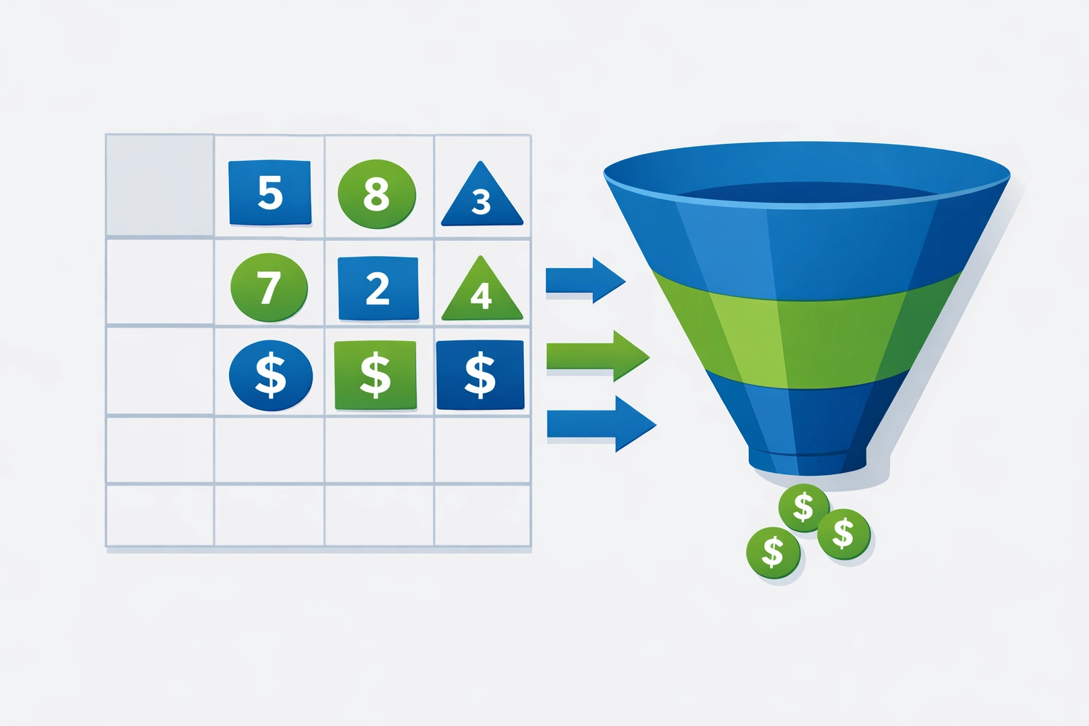 PPC budget calculator showing ROI and conversion funnel for pay-per-click campaigns
