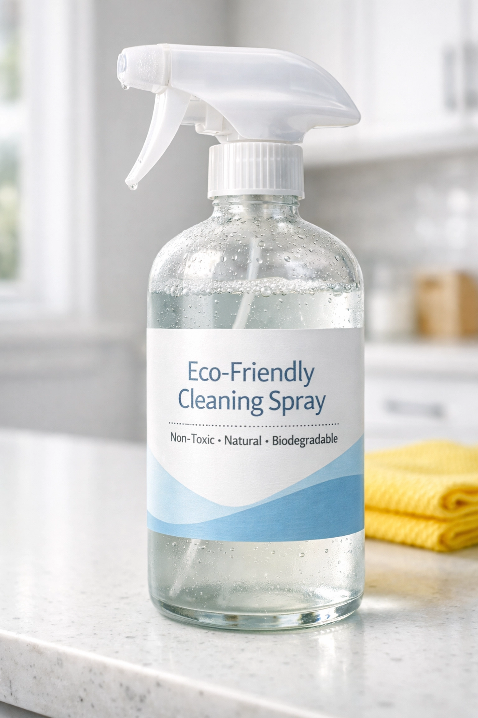 Safe, non-toxic spray bottle used for eco-friendly house cleaning in Scituate.