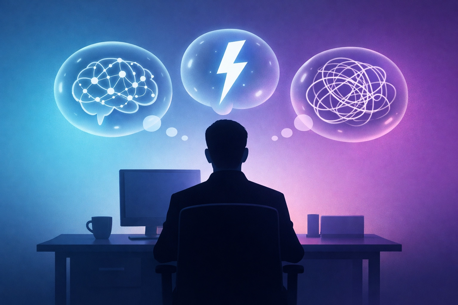 Employee with invisible disabilities showing hidden struggles like ADHD, chronic pain, and anxiety at work