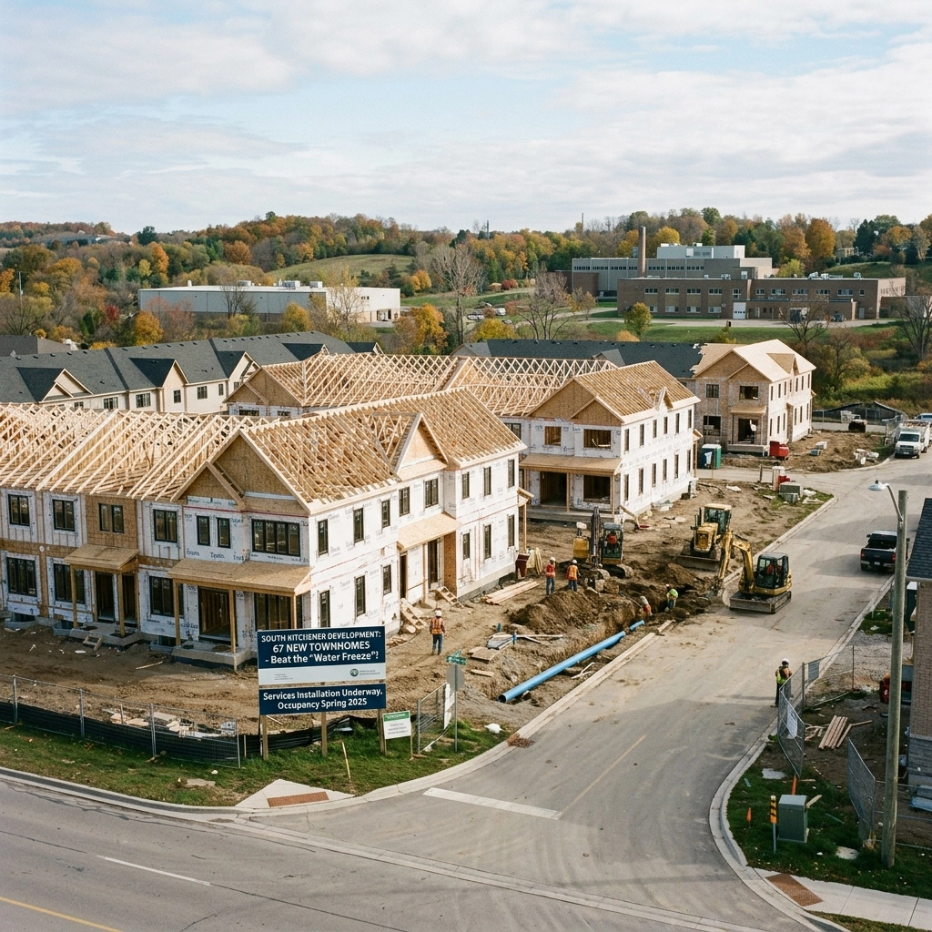 [HERO] South Kitchener Development: Why 67 New Townhomes Just Beat the 'Water Freeze'
