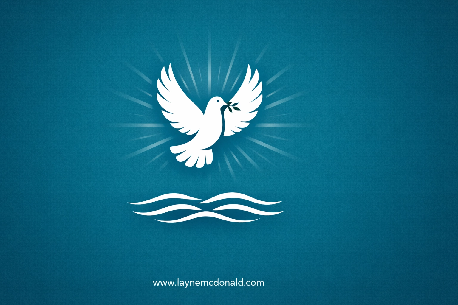 White dove flying over calm waves representing the Holy Spirit's peace during life's storms.