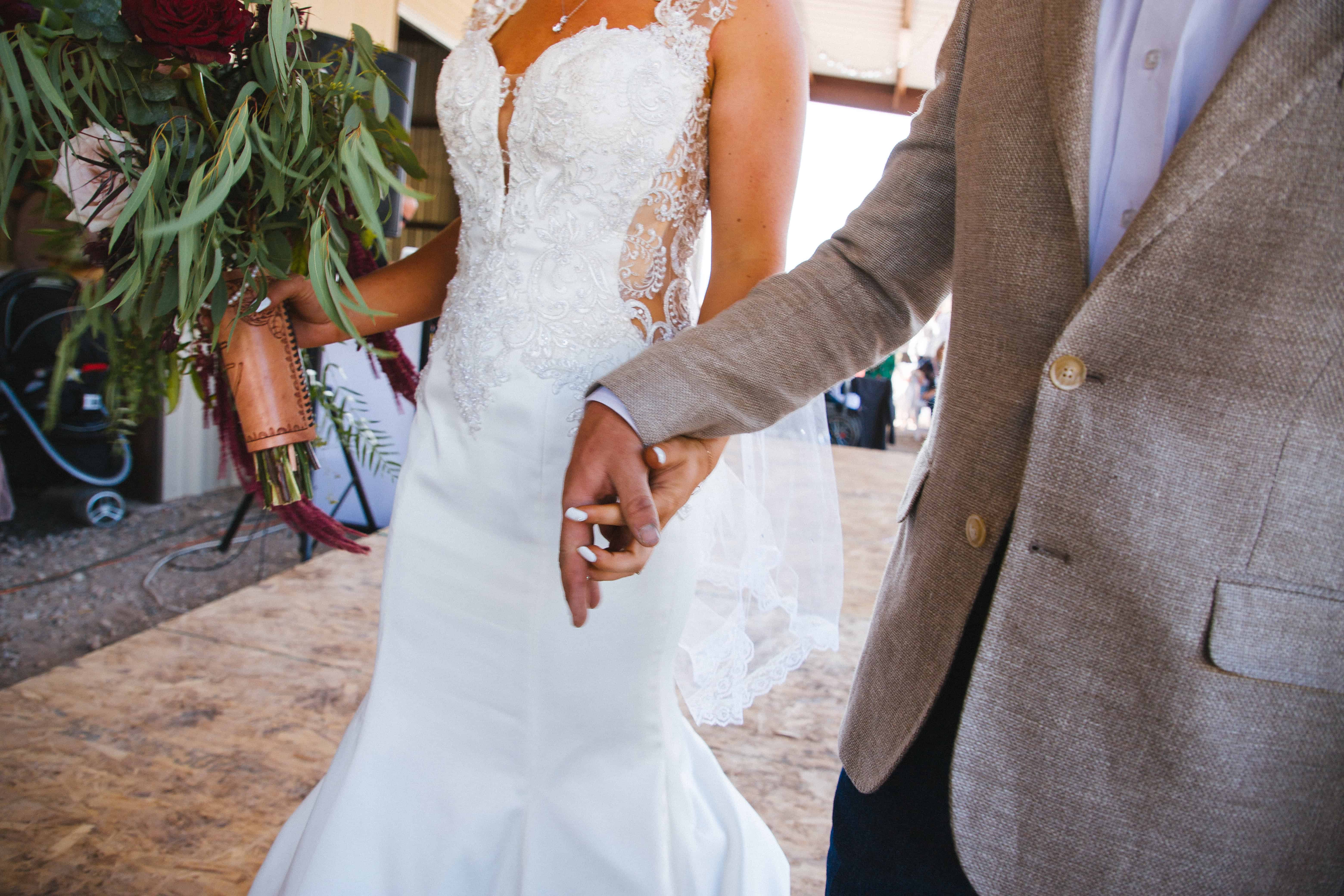 Bride and Partner Intimate Moment